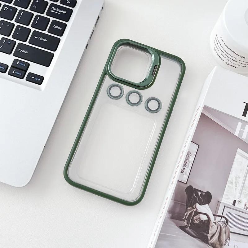 Shockproof Magnetic Metal Stand Case with lens