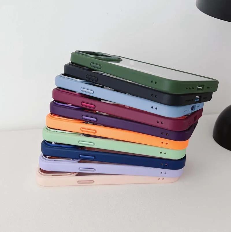 Shockproof Magnetic Metal Stand Case with lens